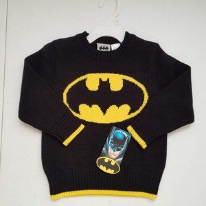 New Batman DC Comics Knit Sweater Toddler Boys Size 2T NWT